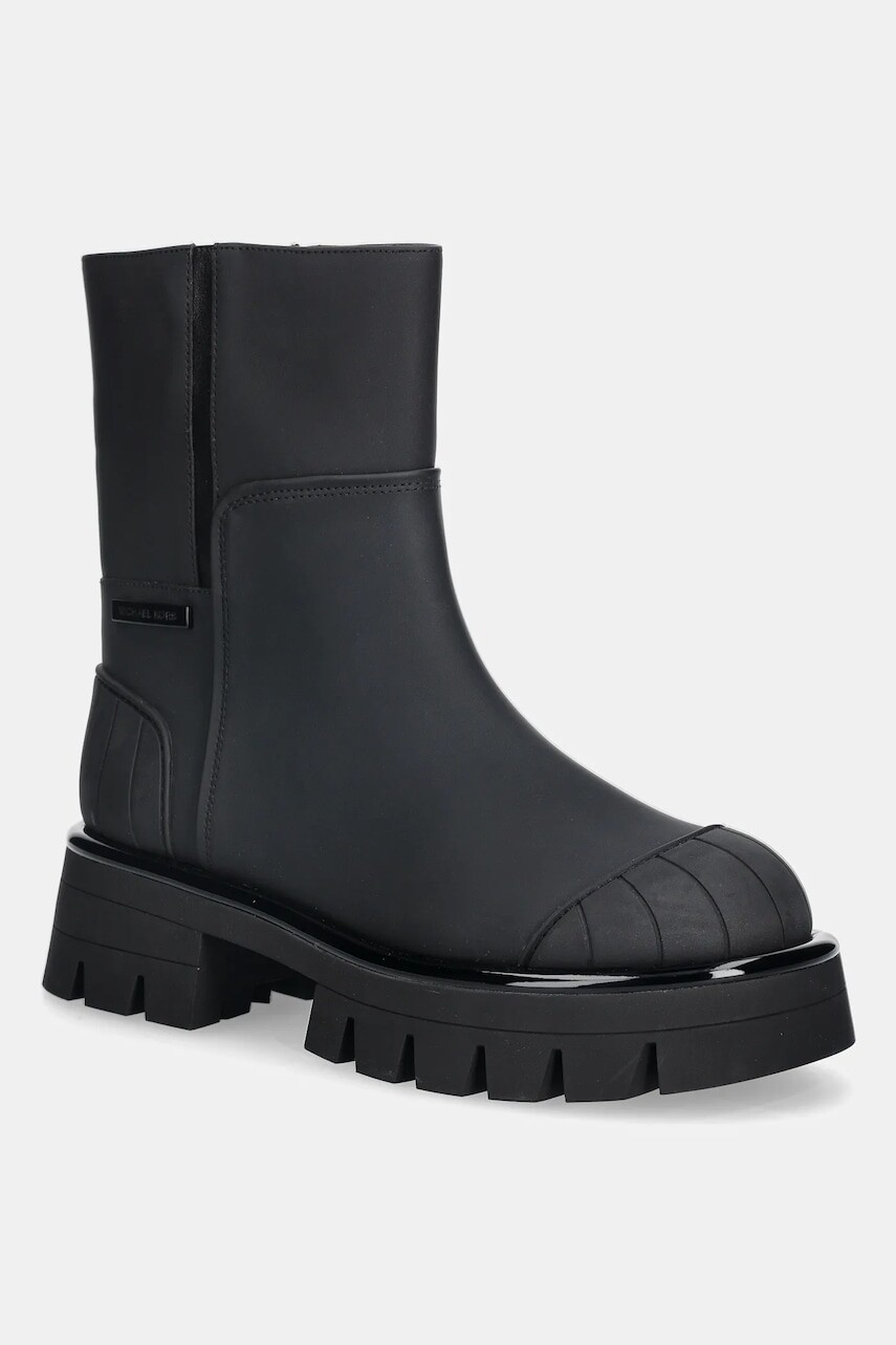 Členkové topánky MICHAEL Michael Kors Sydra čierna farba, na platforme, 40F5SYFE5L.001