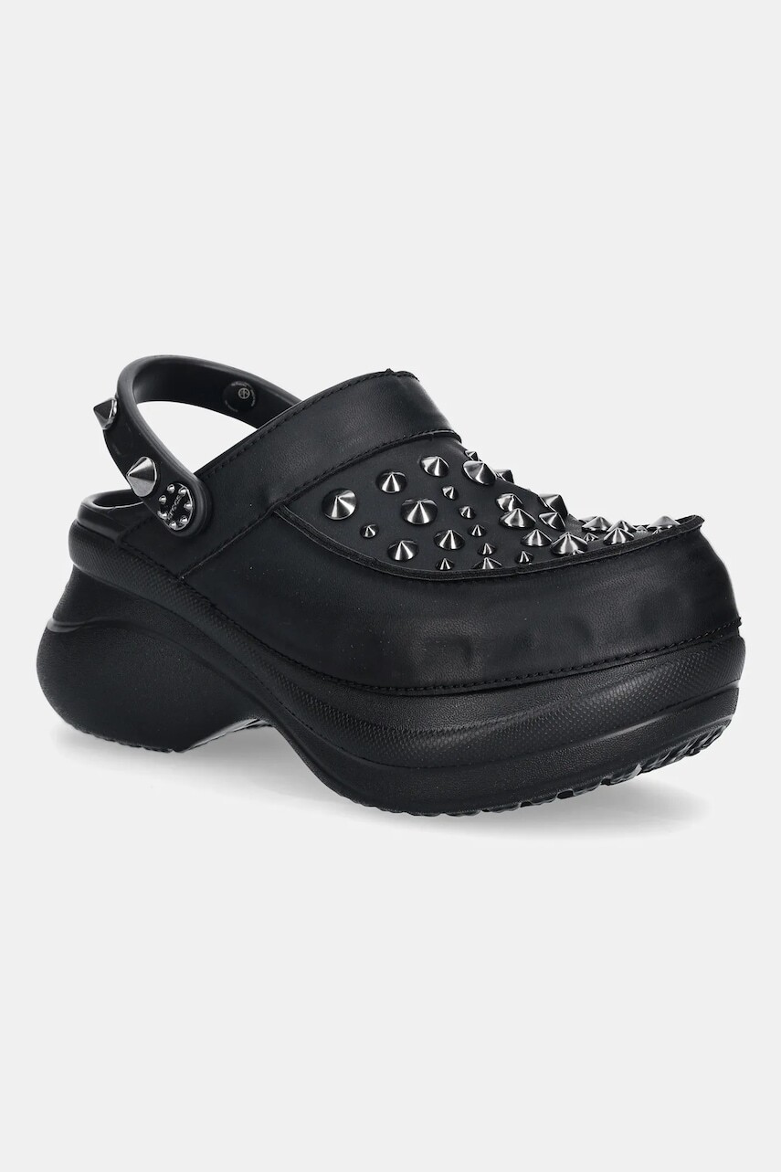 Šľapky Crocs Bae Studded Clog čierna farba, na platforme, 211626