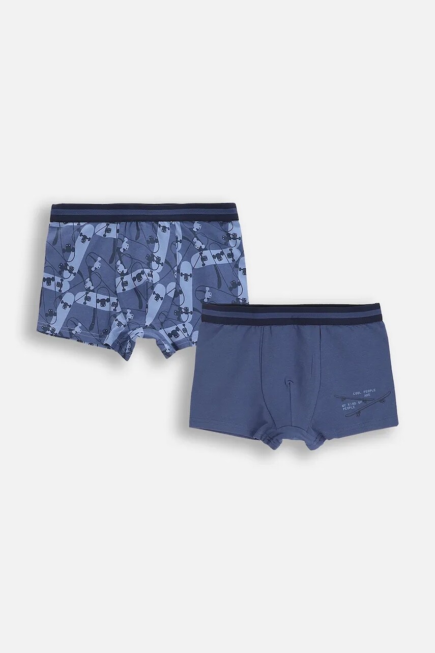 Detské boxerky Coccodrillo 2-pak tmavomodrá farba, PANTS