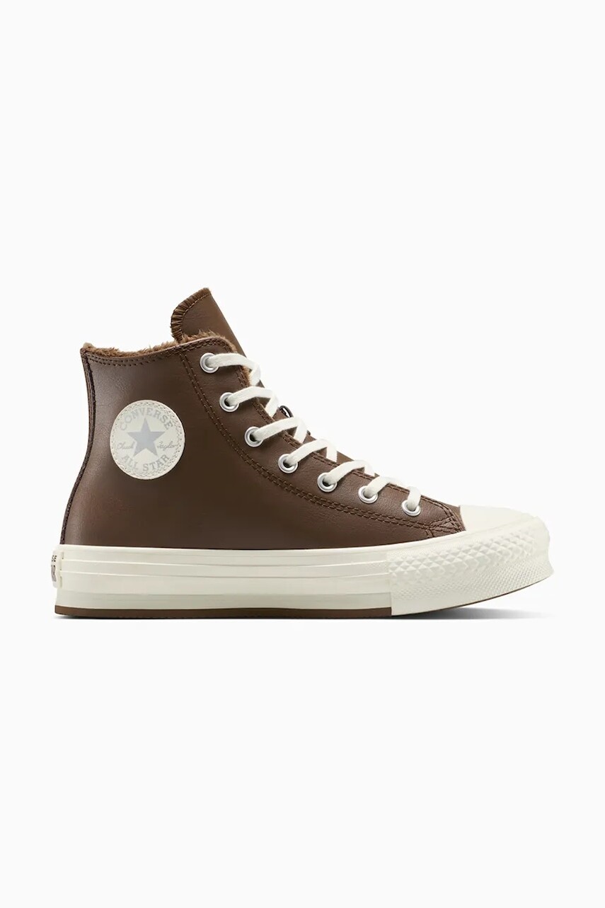 Tenisky Converse Chuck Taylor All Star Star Eva Lift hnedá farba, A16430C