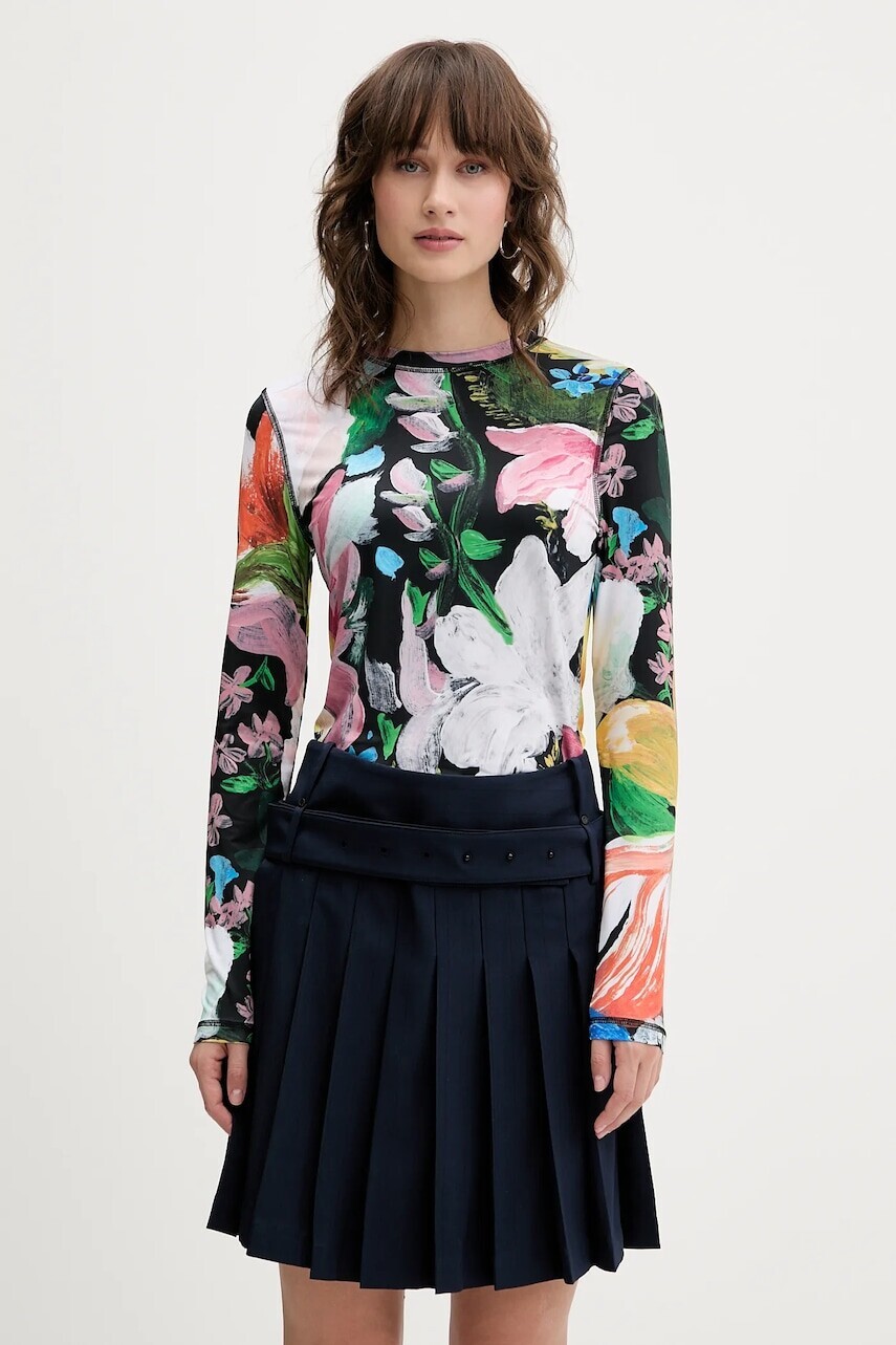 Tričko s dlhým rukávom Stine Goya 0 čierna farba, SG-AW25-T007-2244