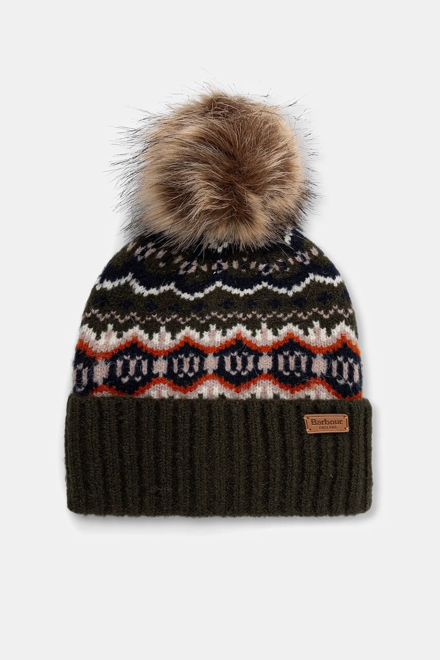 Čiapka Barbour zelená farba, LHA0608