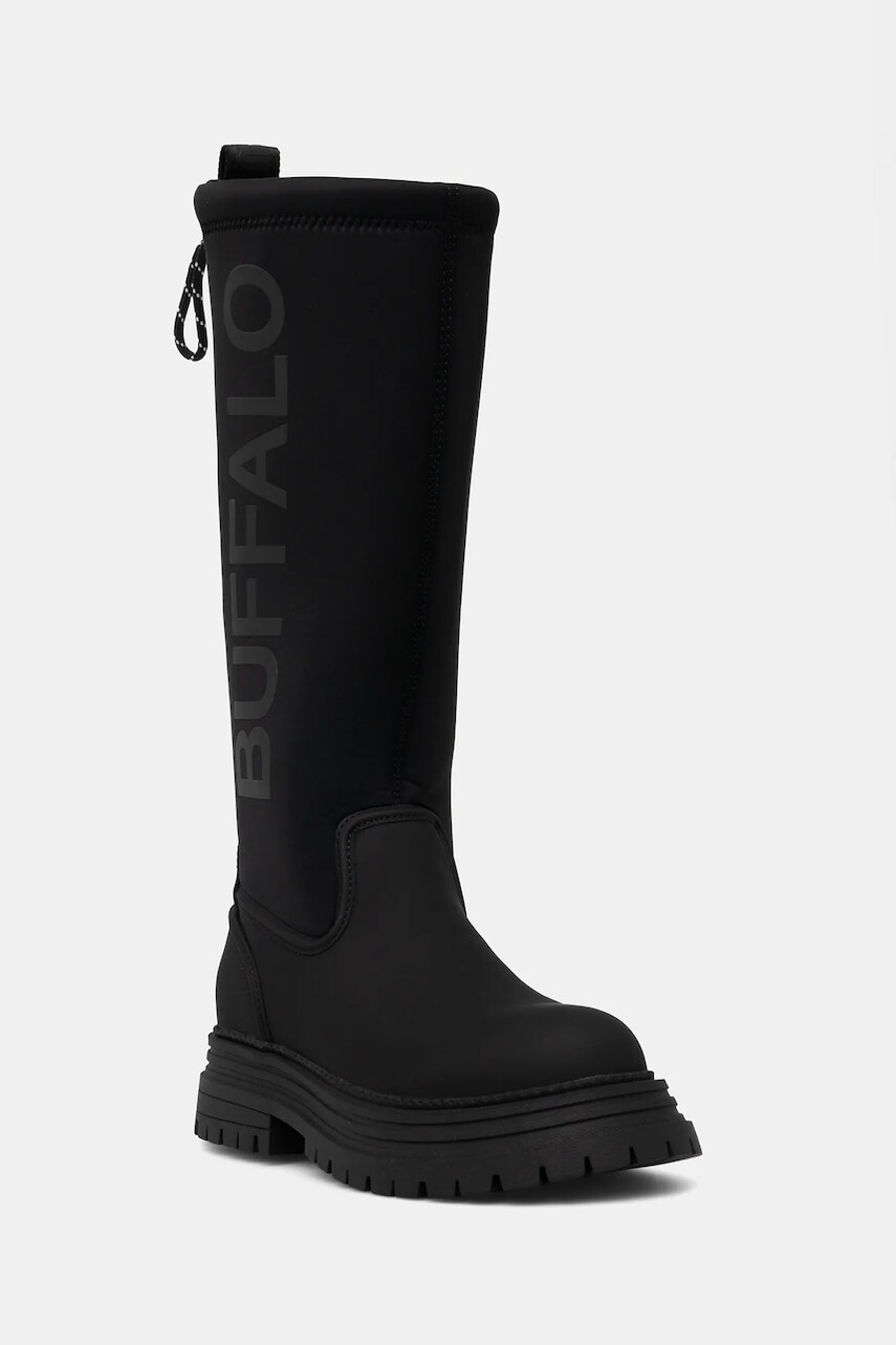 Gumáky Buffalo Lennox Rain Hi čierna farba, 1270138-BLK