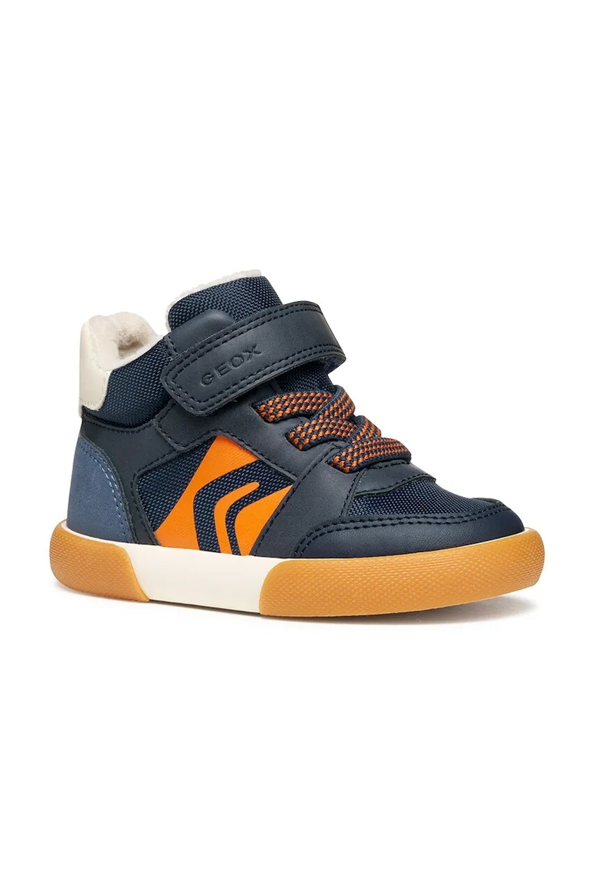Detské poltopánky Geox GISLI tmavomodrá farba, B561NA.0MEFU