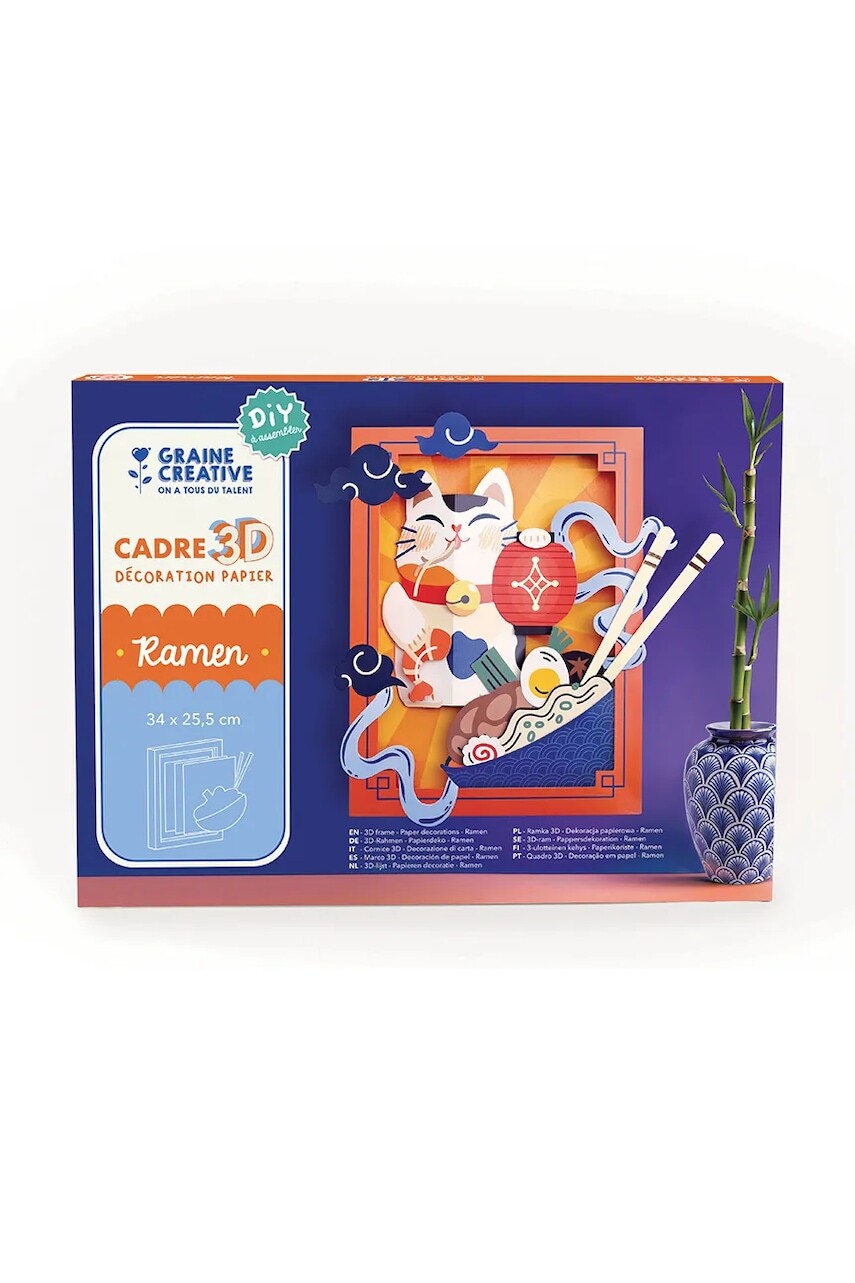 Sada na tvorbu 3d rámčekov diy Graine Creative Paper Decorations 34 x 25,5 cm viac farieb