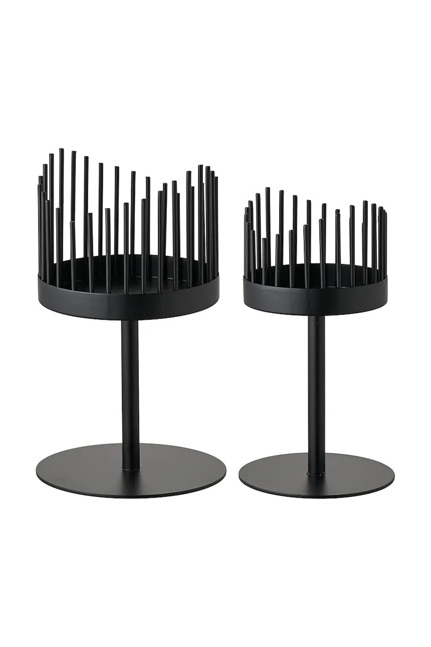 Súprava svietnikov House Nordic 9 x16 / 11 x 18 cm 2-pak čierna farba