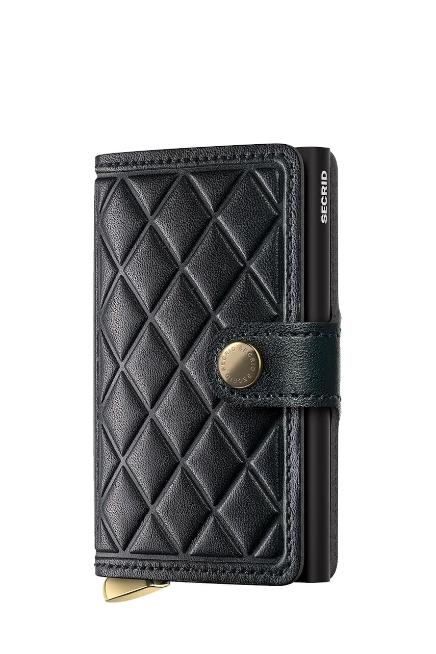 Kožená peňaženka Secrid EMBOSS DIAMOND bordová farba