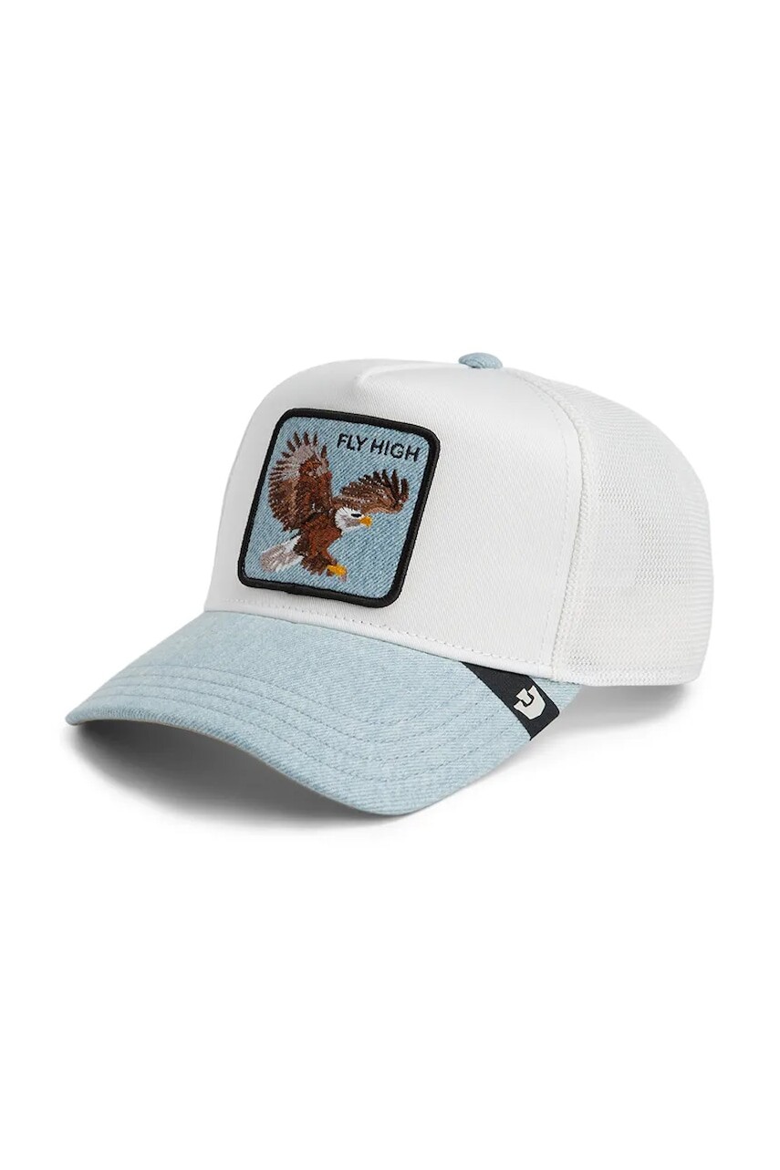 Šiltovka Goorin Bros Denim Fly High biela farba, 101-2590