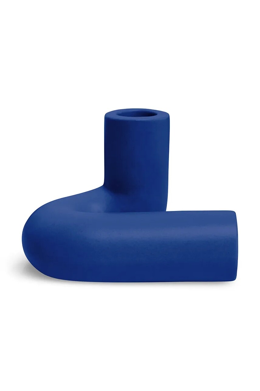 Dekoračný svietnik Octaevo Templo 13,5 x 10 x 9 cm tmavomodrá farba