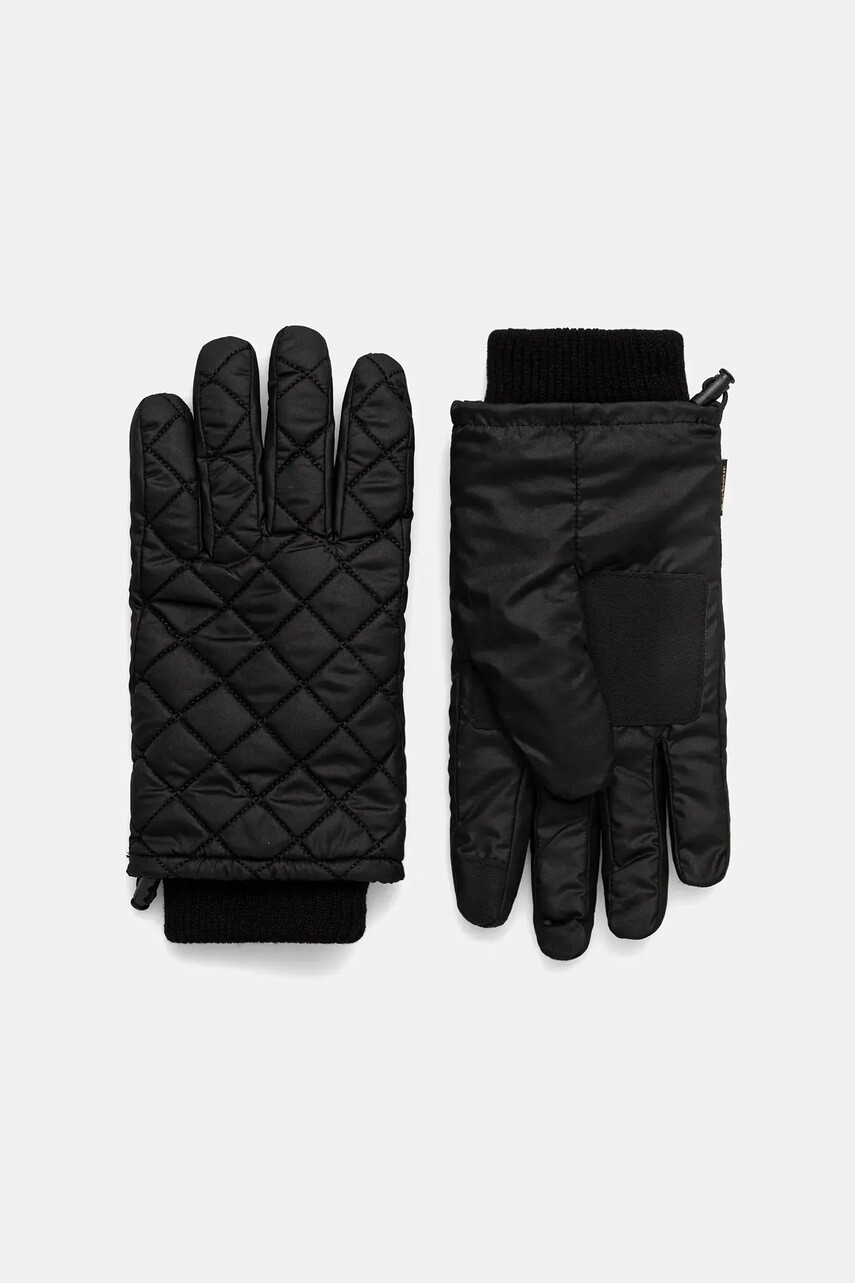 Rukavice Barbour čierna farba, MGL0141