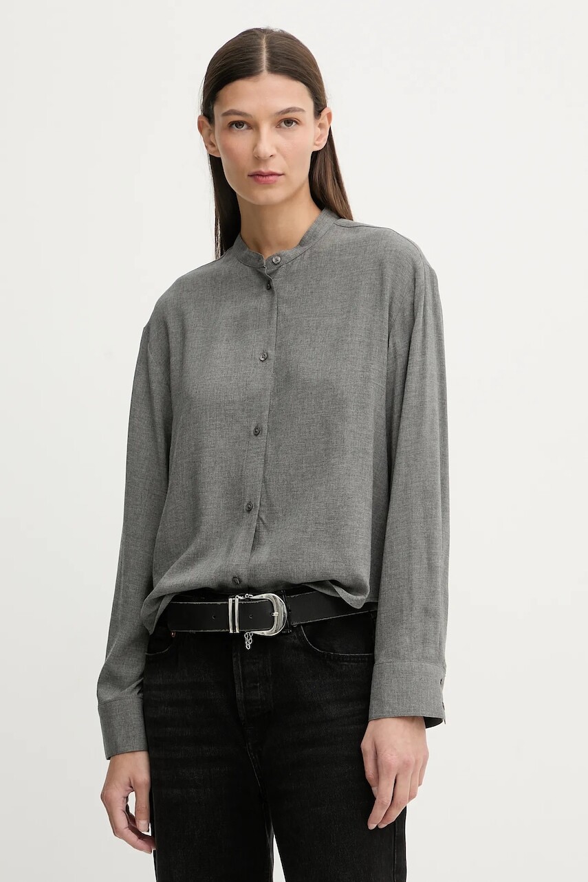 Košeľa Marc O'Polo šedá farba, regular, 600088042277