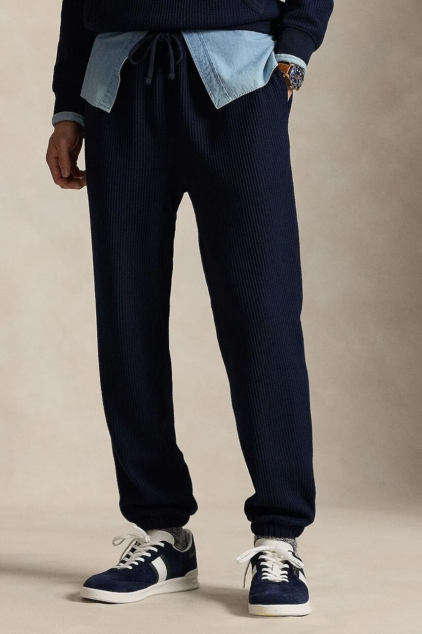 Tepláky Polo Ralph Lauren tmavomodrá farba, jednofarebné, 710980335