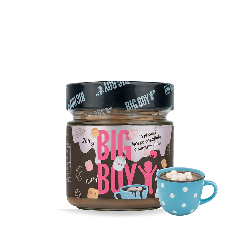 BIG BOY Krém s príchuťou horúcej čokolády a marshmallow 200 g