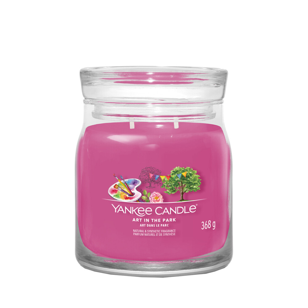 YANKEE CANDLE Signature Vonná sviečka stredná 2 knôty Art in the Park 368 g