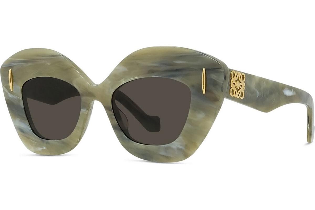 Loewe Anagram Green Cat Eye Sunglasses - ONE SIZE (48)