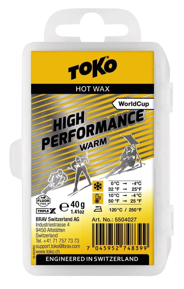 Lyžiarsky vosk TOKO TripleX High Performance warm 40 g