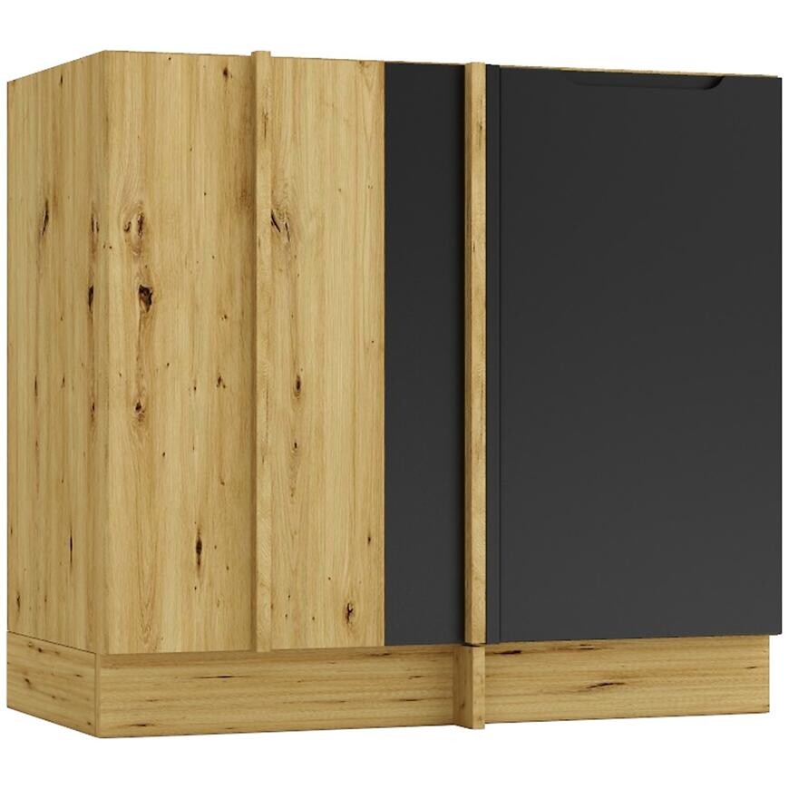 Kuchynská skrinka Cosmo Isabel Dnp P/L  Čierny hrášok/Dub Artisan