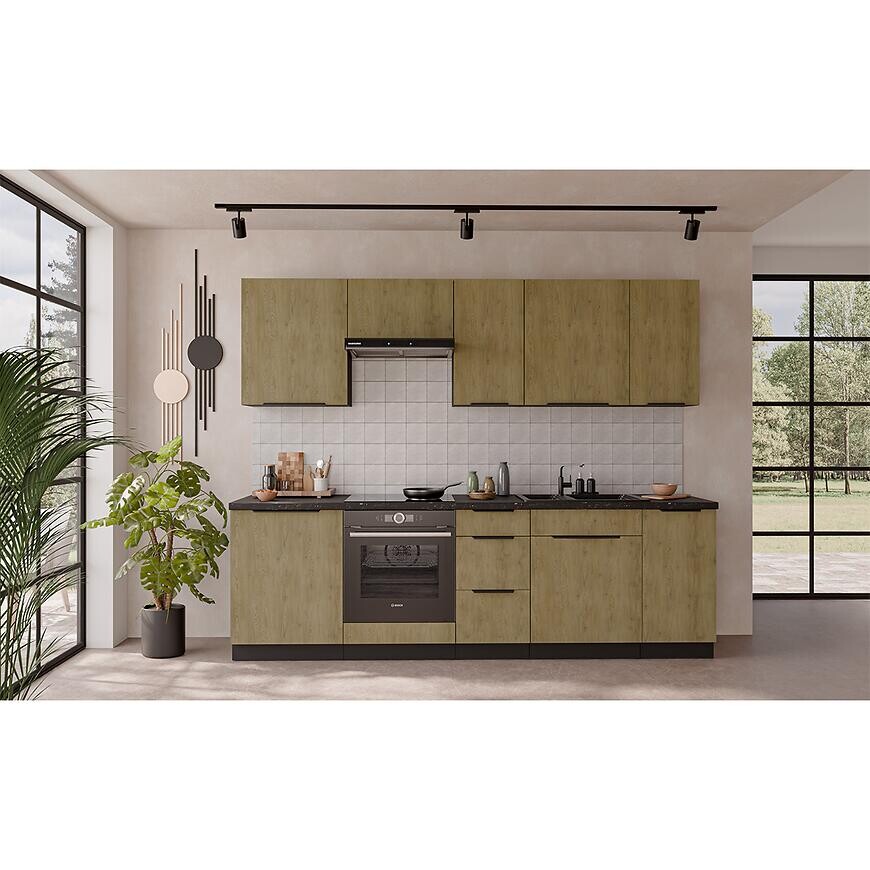 Kuchynská linka Cremona BL 260 cm bez kuchynskej dosky