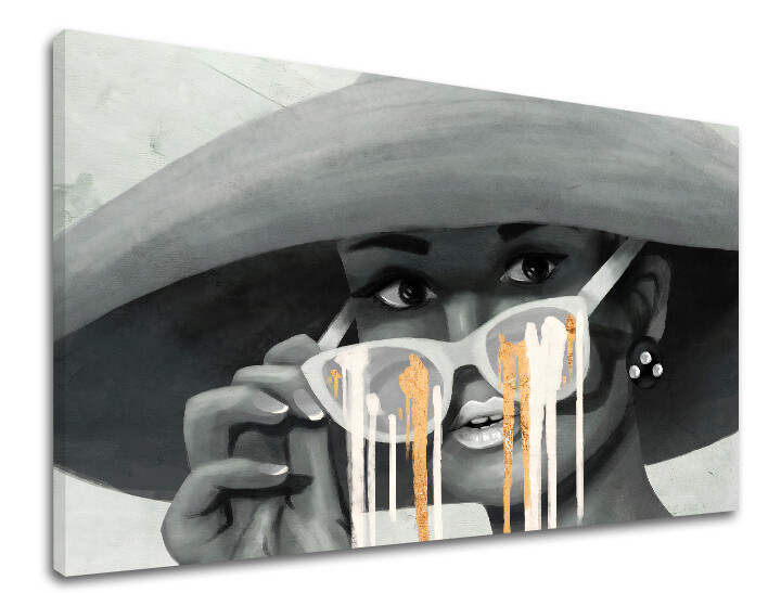 Obraz na plátne ŽENA V KLOBÚKU 001 | rôzne rozmery