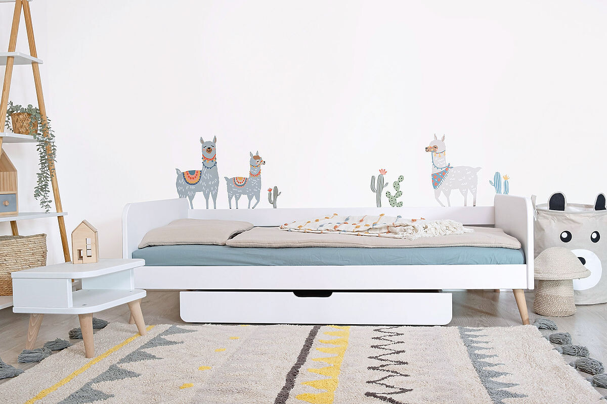 Ourbaby® 35667-0 NELL 2V1 WHITE II 140x70 cm biela