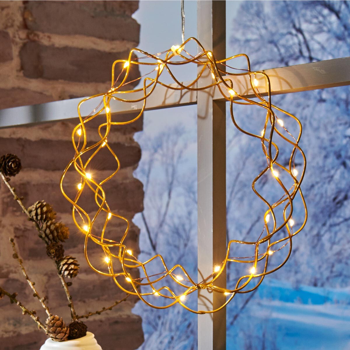 Závesný veniec LED