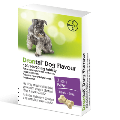 Drontal Dog flavour tablety na odčervenie psov 2tbl