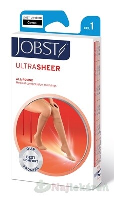 Jobst UltraSheer punč.lýtk. špice černé