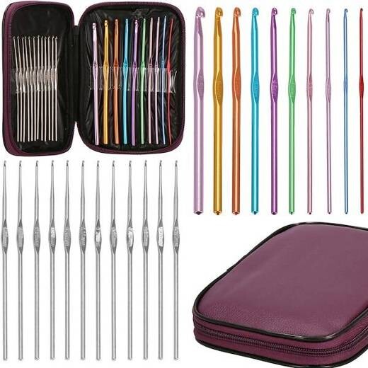 Sada háčikov na háčkovanie - 22 kusov + puzdro