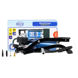 Hustilka nožná 2-piestová - s tlakomerom ALCA AeroPump Kompakt