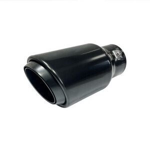 Koncovka na výfuk - čierna zrezaná (160x89mm)