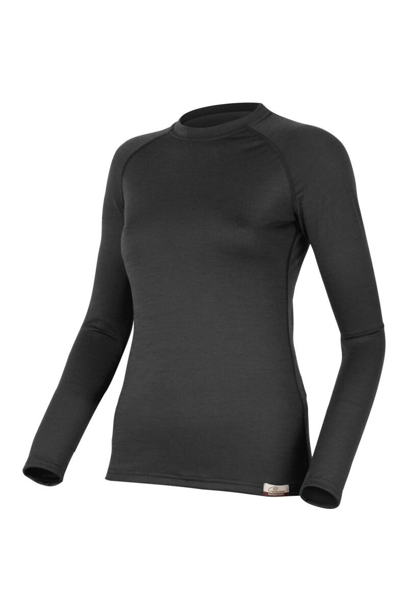 Lasting Atila 9090 čierne vlnené merino triko Veľkosť: L 8595067839080