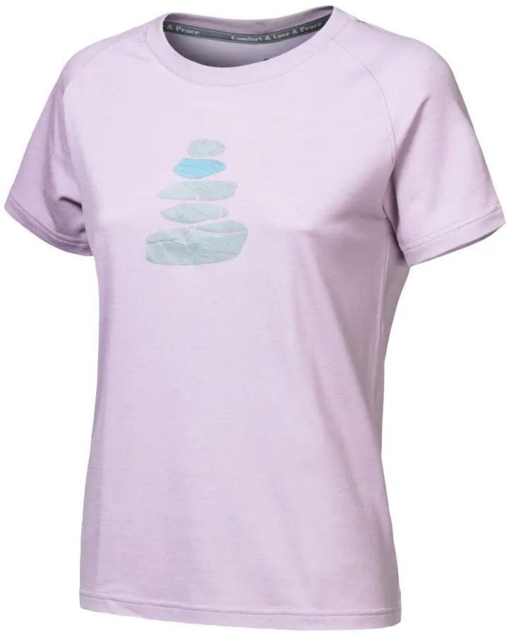 SENSOR MERINO BLEND STONE dámske tričko kr.rukáv mystic violet Veľkosť: S