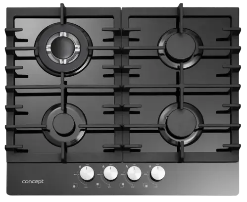CONCEPT PDV7260bc Plynová doska vstavaná 60 cm BLACK