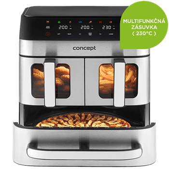 CONCEPT Teplovzdušná fritéza 18,5 l PIZZA TRIO FR9000
