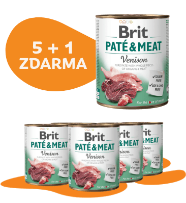 5 + 1 ZDARMA Paté & Meat Venison 800g