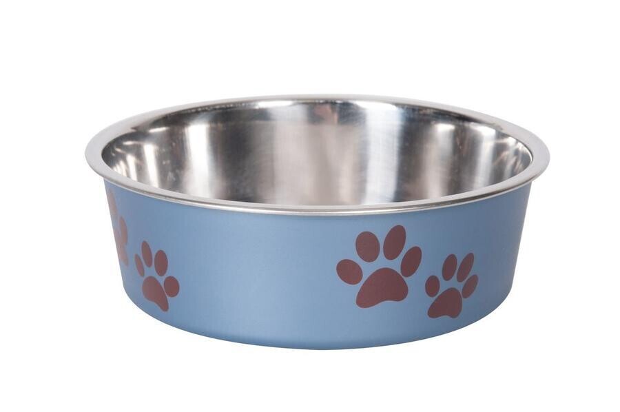 Miska nerezová s plastovým opláštěním metalická modrá 14cm 0,5l