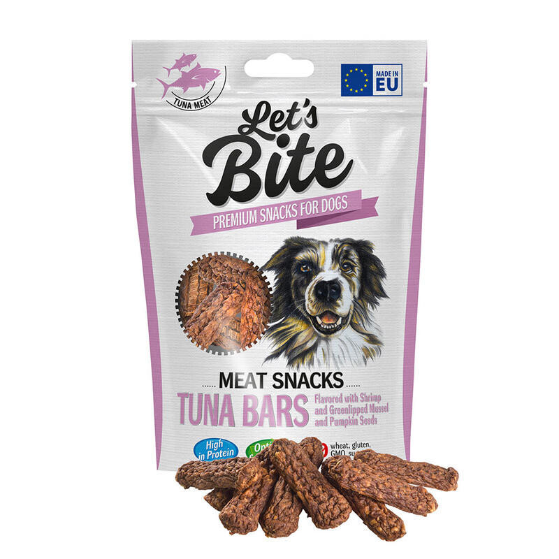 Let’s Bite Meat Snacks. Tuna Bars with Shrimp & Pumpkin Seeds 80g