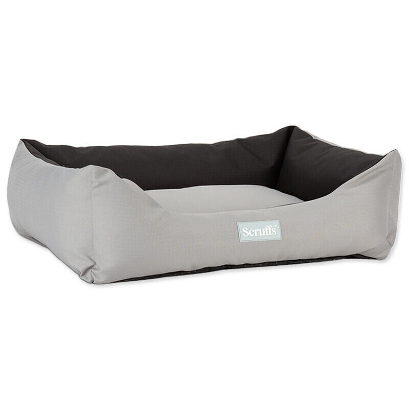 Pelíšek SCRUFFS Expedition Box Bed Storm Grey L 75 x 60 cm