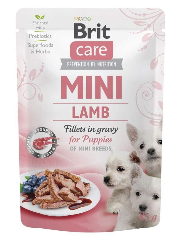 Brit Care Mini Puppy Lamb fillets in gravy 85g