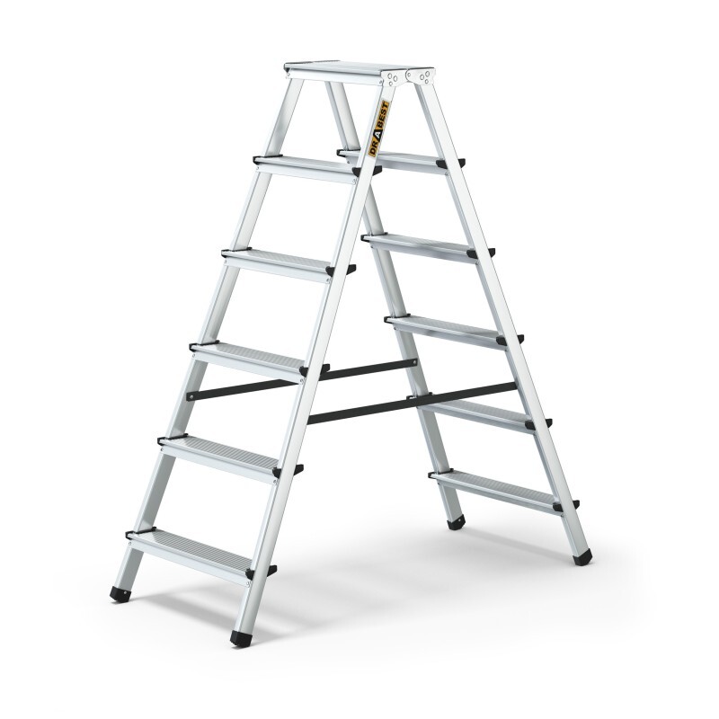 Drabest Obojstranné hliníkové schodíky ALDD-6