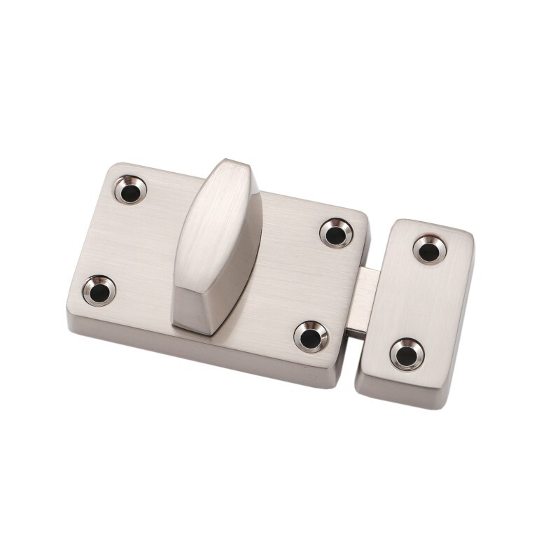 Otočná západka na dvierka 8x3x4 cm - strieborná