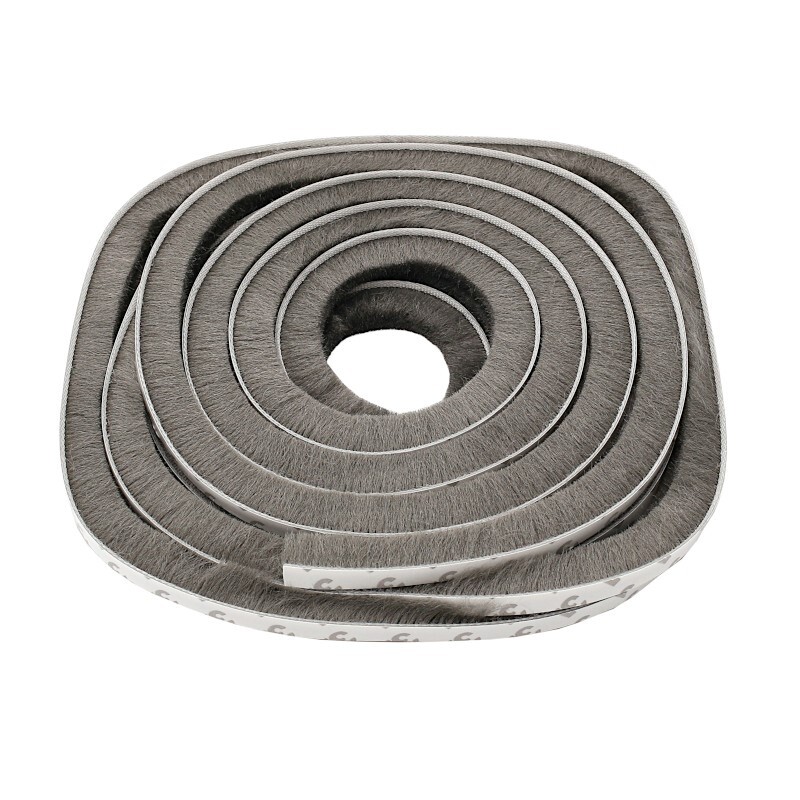 Štetinové tesnenie 9 mm x 9 mm x 6 mb - sivá