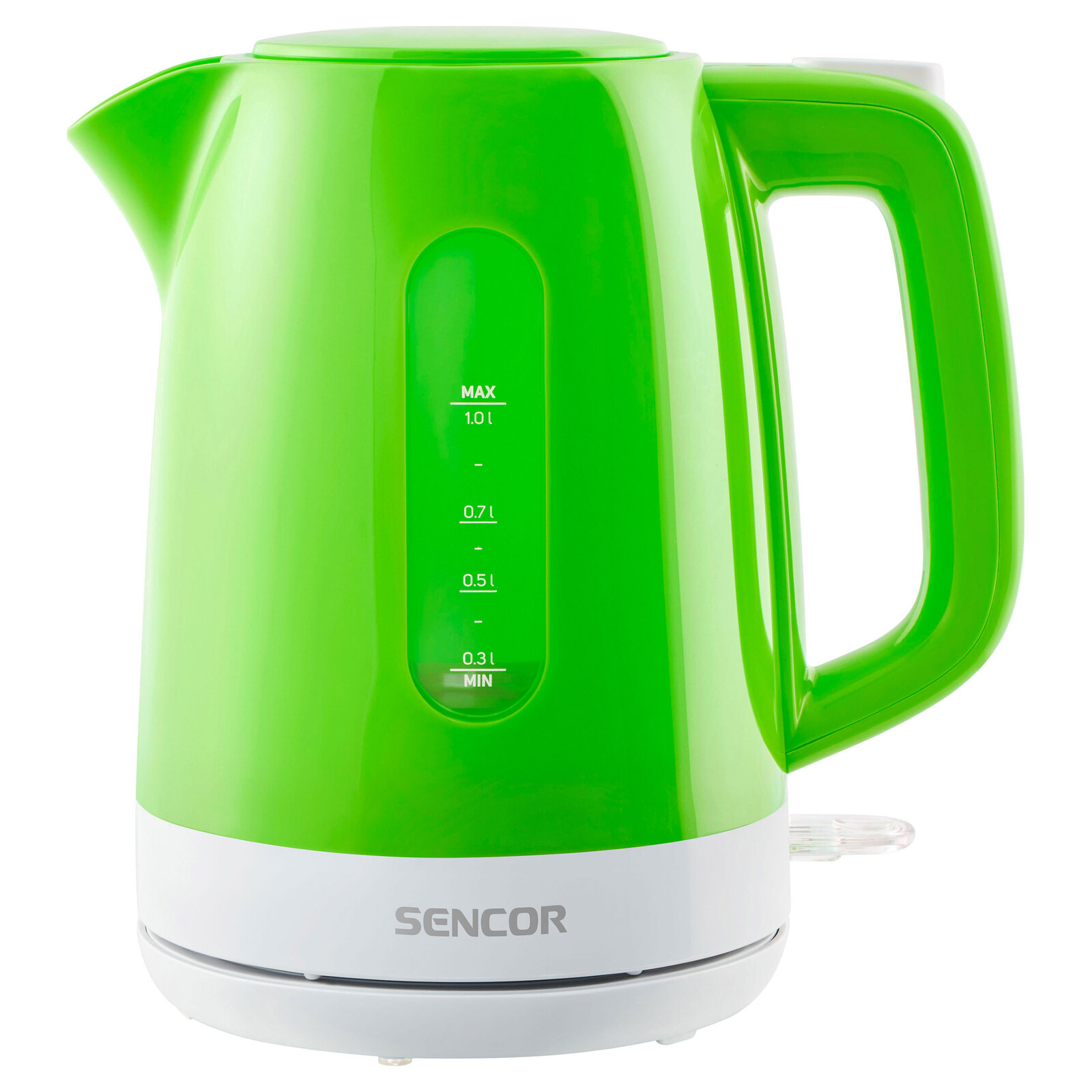 Sencor SWK 1021GR Rýchlovarná kanvica Objem 1 l, Priehľadný ukazovateľ množstva vody, Automaticky sa otvárajúce veko, .