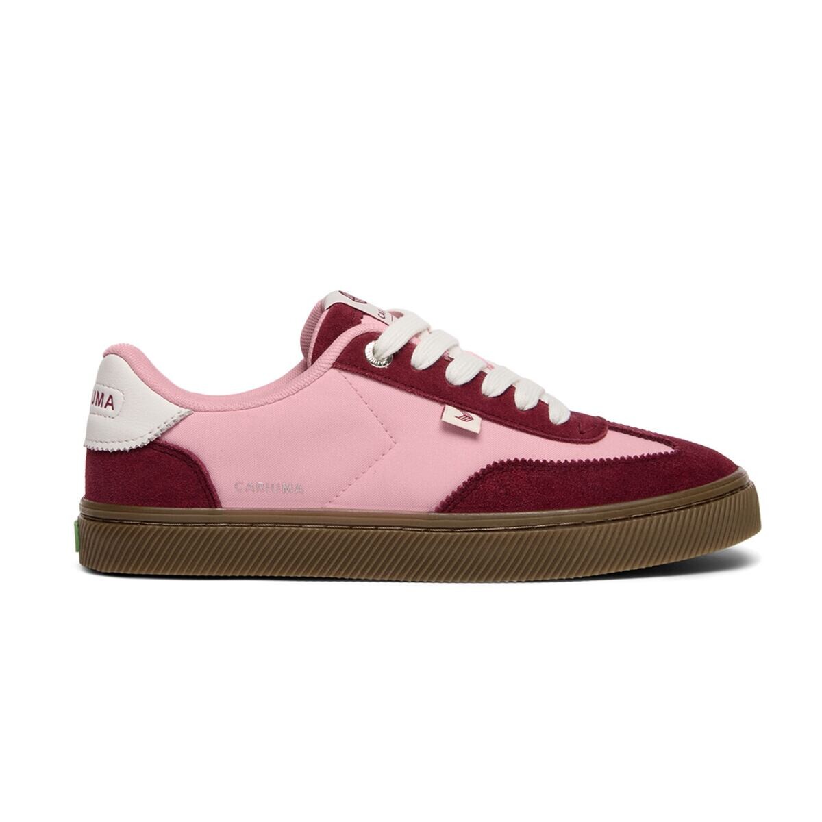 Dámské volnočasové boty Cariuma TOCA Teak Bright Rose Nylon Cabernet Suede Sneaker