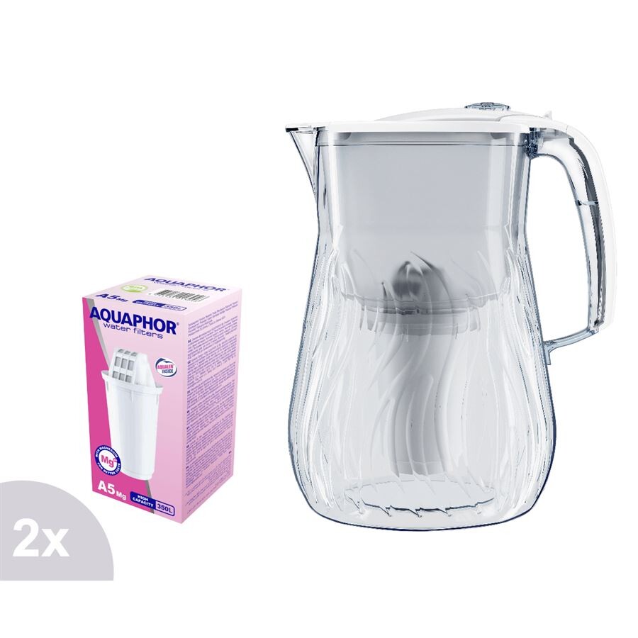 Aquaphor Orleans filtračná kanvica biela 4,2 l + 1 ks filtra A5 Mg+ obohatený o horčík