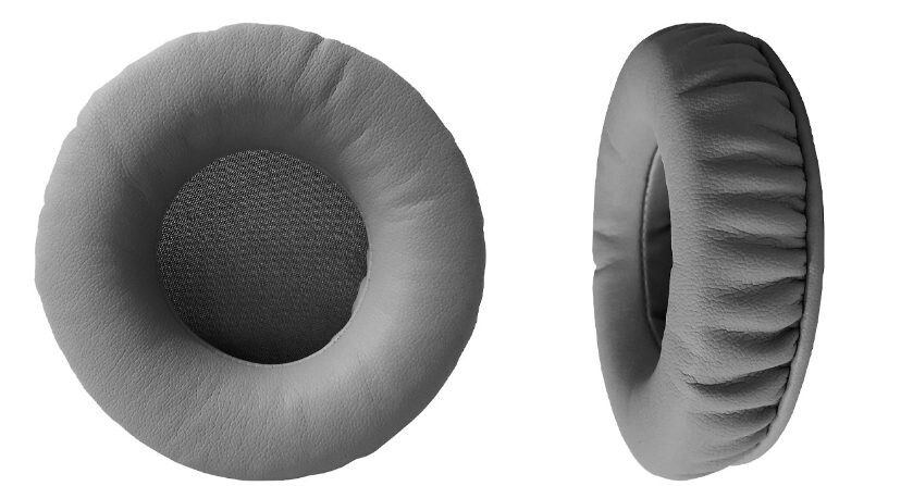 Náhradné náušníky pre slúchadlá Skullcandy Grind - Tmavě sivé, kožené