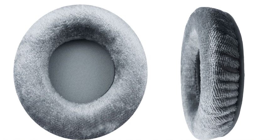 Náhradné náušníky pre slúchadlá Skullcandy Grind - Sivé, zamat