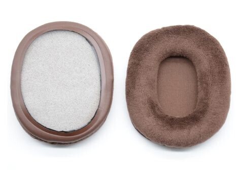 Náhradné náušníky pre slúchadlá Sony WH-CH710N - Hnede, zamatové