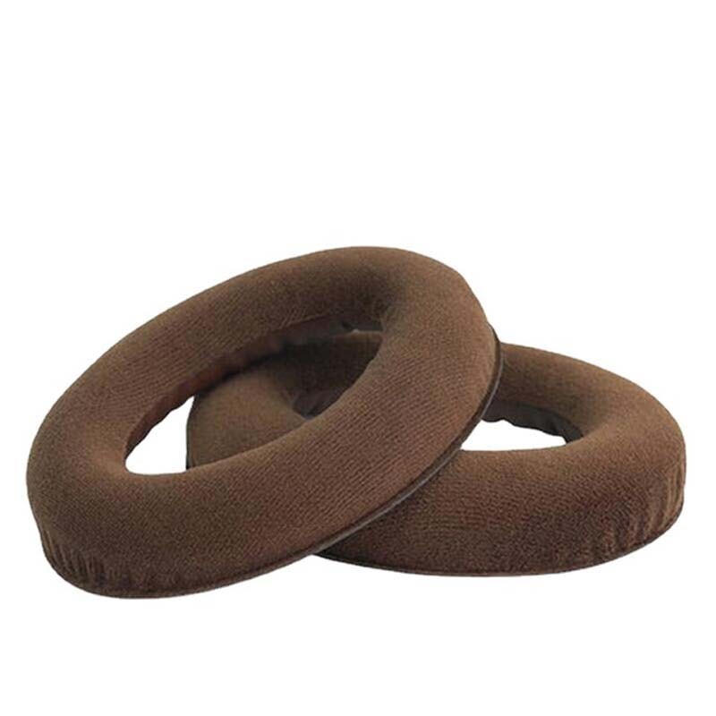 Náhradné náušníky pre slúchadlá Sennheiser HD515, 518, 555, 595, 598, 558, PC360 - Hnedé, semišové