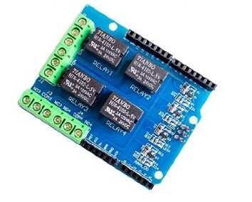 Relé shield pre Arduino